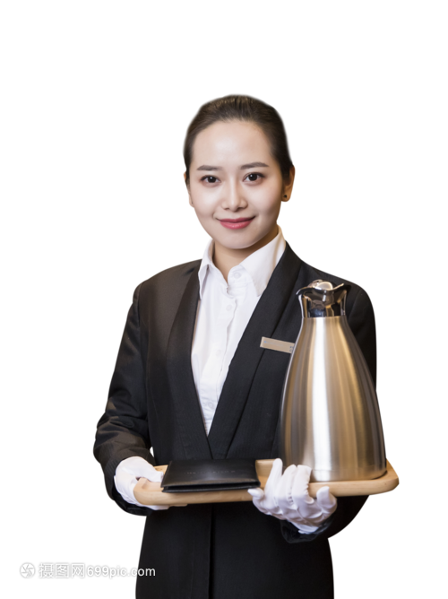 專業、細致、高效 現代會議中的女性茶水服務